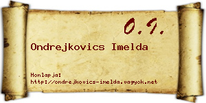 Ondrejkovics Imelda névjegykártya